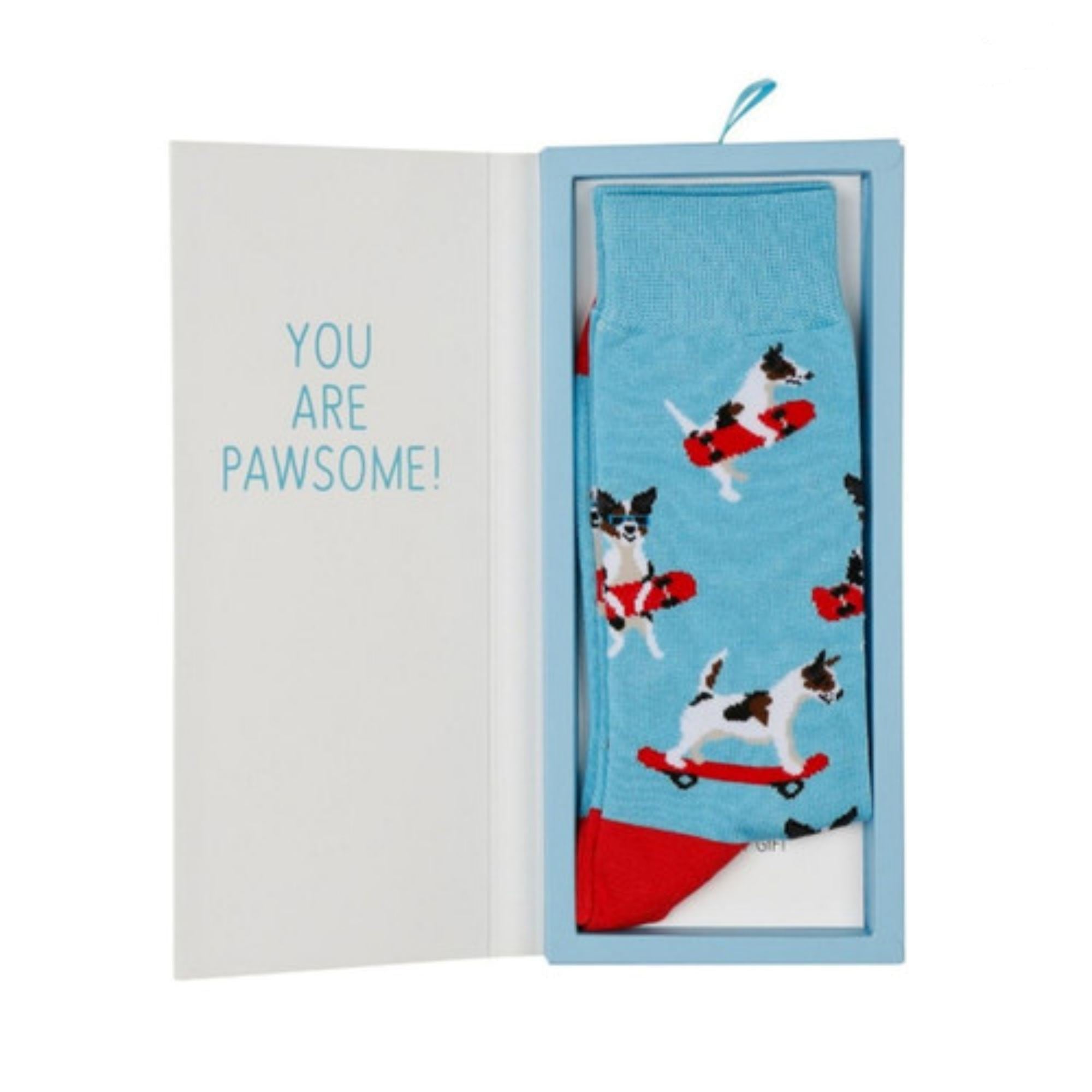 Mens Jack Russel Sock Card Socks Bamboozld Default