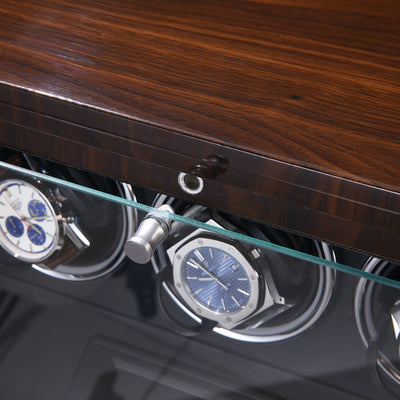 Brighton Watch Winder for 3 Watches with Drawer