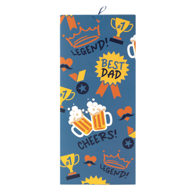 Mens Best Dad Bamboo Sock Card