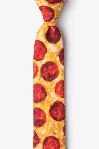 The Pizza Skinny Tie