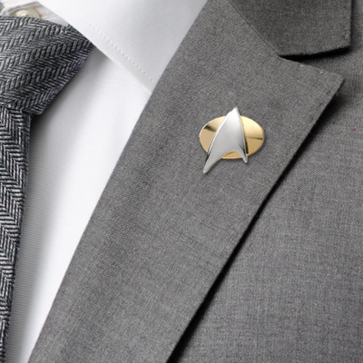 Star Trek Two Tone Delta Shield Lapel Pin