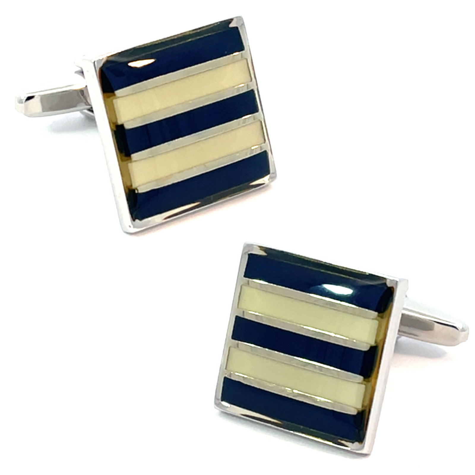 Colour Geelong Cats AFL Cufflinks