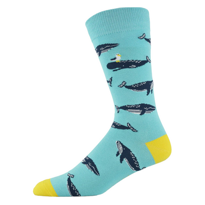 Mens Whale Moby Dick Bamboo Socks