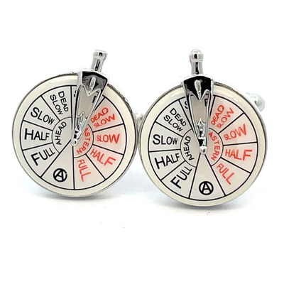 Ship Telegraph with Handle Cufflinks