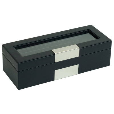 5 Slots Leather Watch Box
