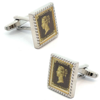 Penny Black Stamp Cufflinks