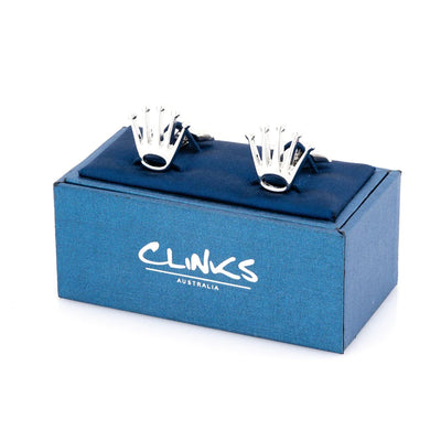 Swiss Silver Crown Cufflinks