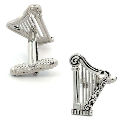 Silver Harp Cufflinks