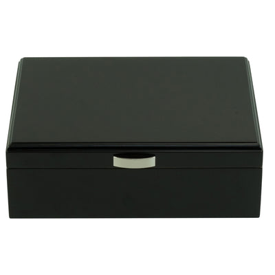 20 CT Black Wooden Cigar Humidor and Ashtray Set