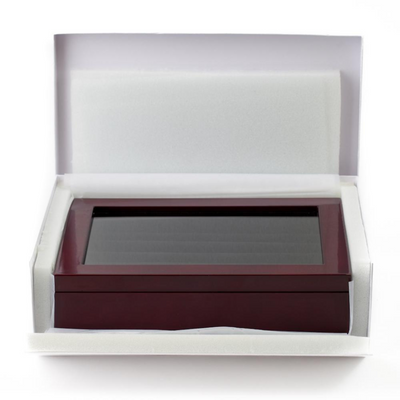 36 Pair Mahogany Cufflink Box