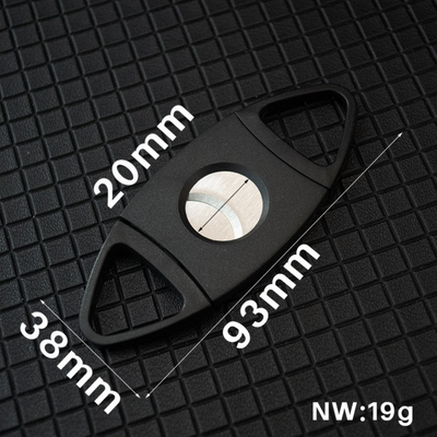 Black Two Finger 54 Ring Gauge Cigar Cutter