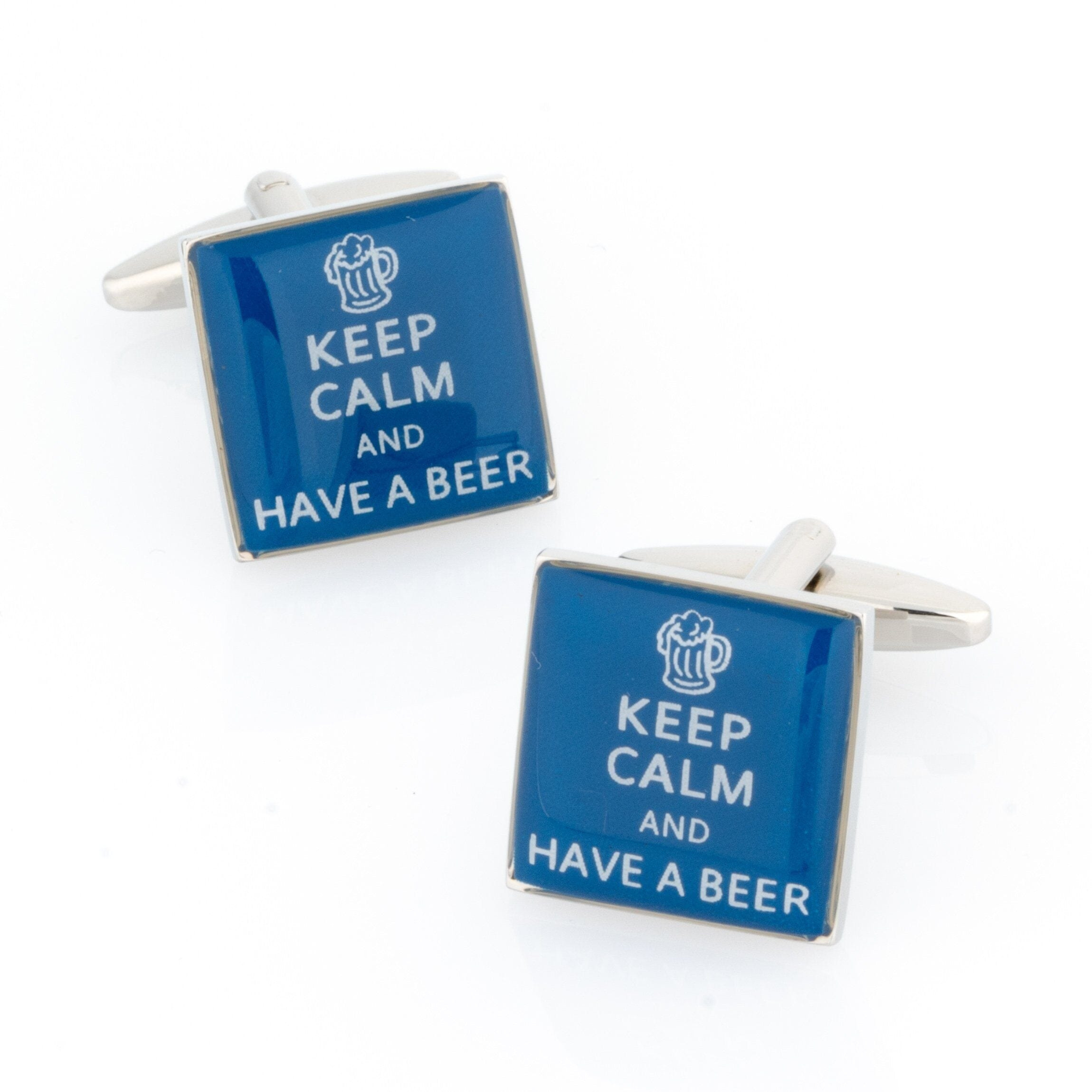 Keep Calm and Have a Beer Cufflinks