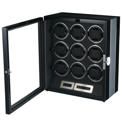 Flinders Watch Winder for 9 Watches with Fingerprint Lock