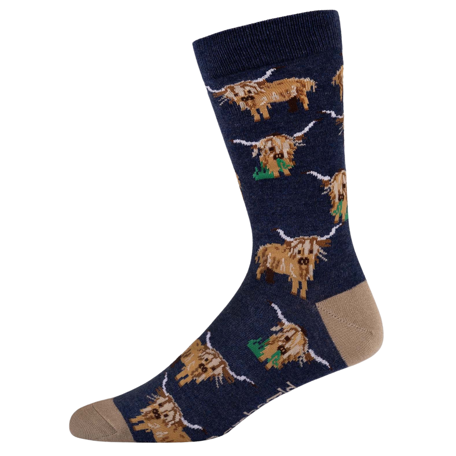 Mens Hylander Cow Bamboo Socks