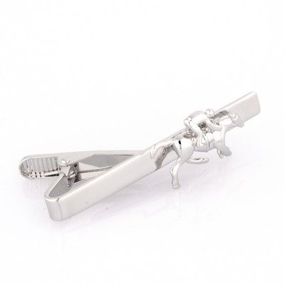 Horse and Jockey Tie Clip
