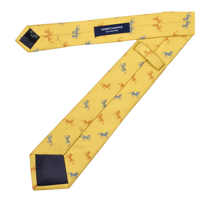 Yellow Galloping Horse Tie