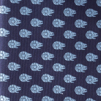 Star Wars Millennium Falcon Blue Tonal Mens Tie
