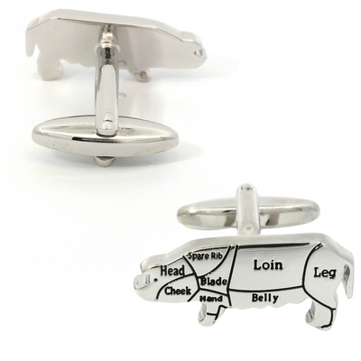 Butcher's Cut Pork Cufflinks