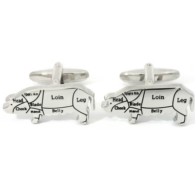 Butcher's Cut Pork Cufflinks