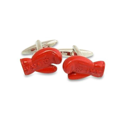Red Boxing Gloves Cufflinks