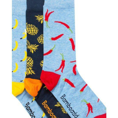 Food 3 Pair Socks Gift Box