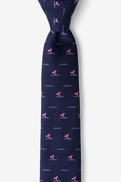 Whale Tails Skinny Tie