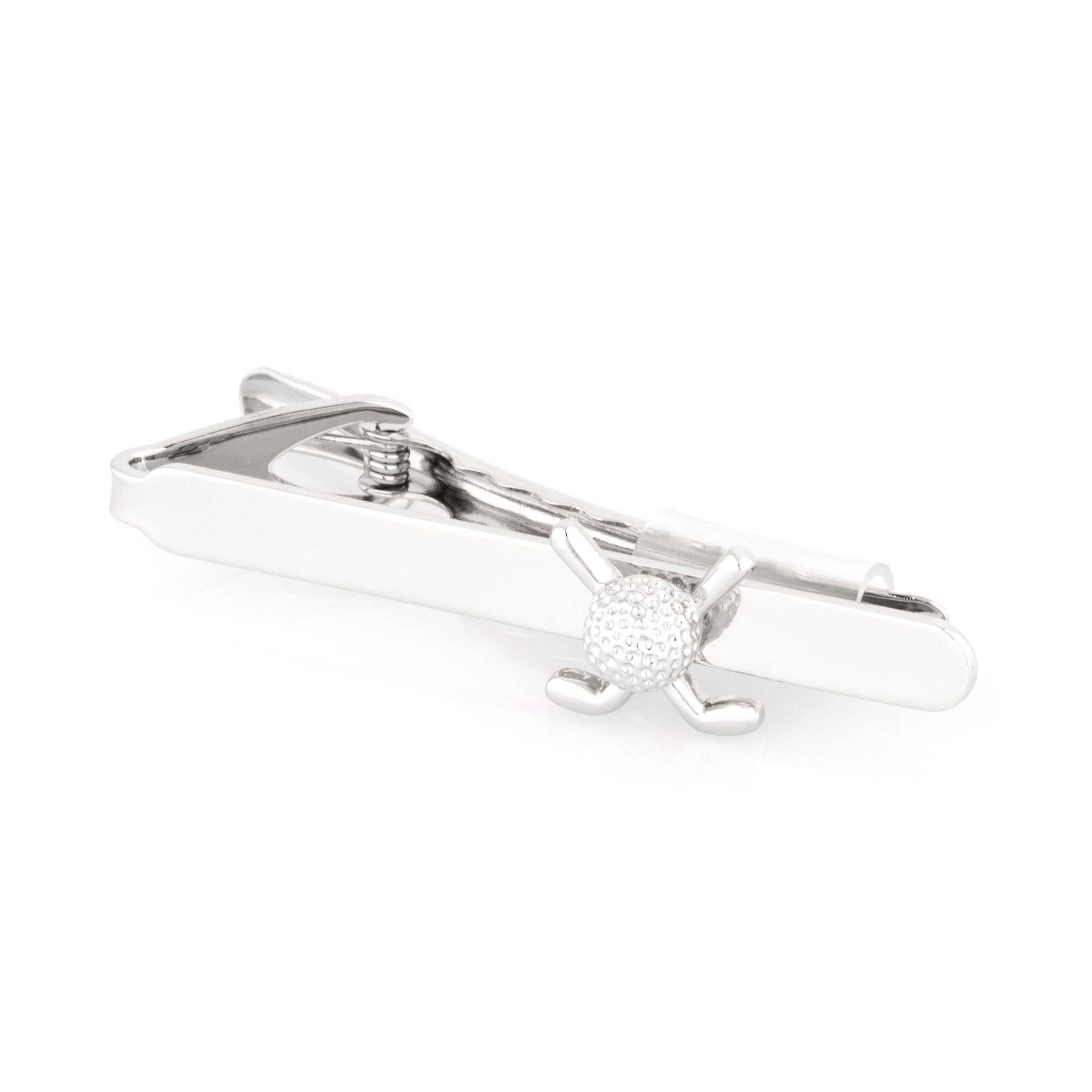 Golf Club and Ball Tie Clip Tie Bars Clinks 