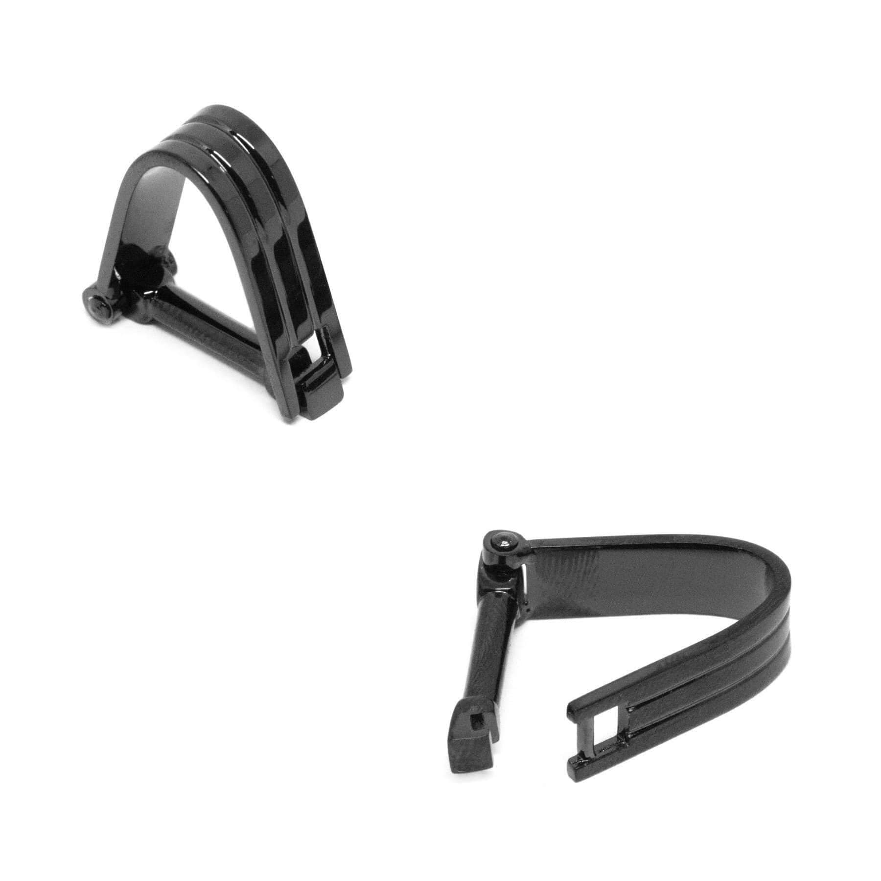 Wrap Around Black Groove Cufflinks Classic & Modern Cufflinks Clinks Australia 