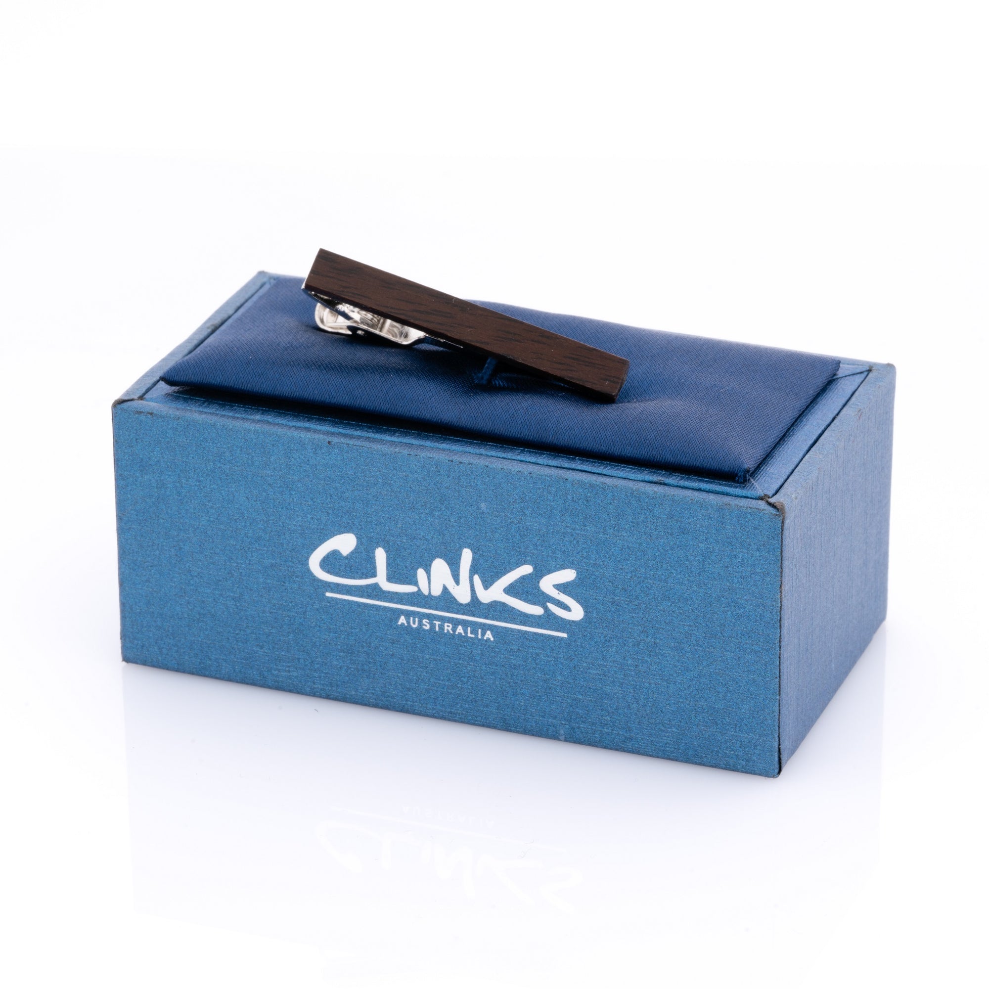 Small Dark Wood Tie CliP