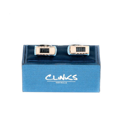 VW Kombi Van Blue Cufflinks