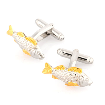 Two Tone Carp Fish Cufflinks