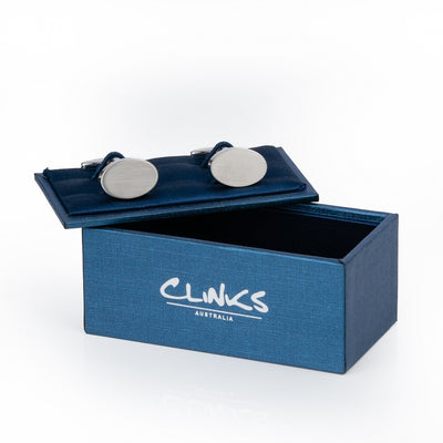 Oval Silver Engravable Cufflinks