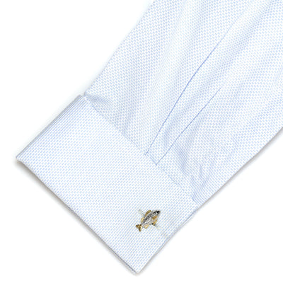 Two Tone Carp Fish Cufflinks