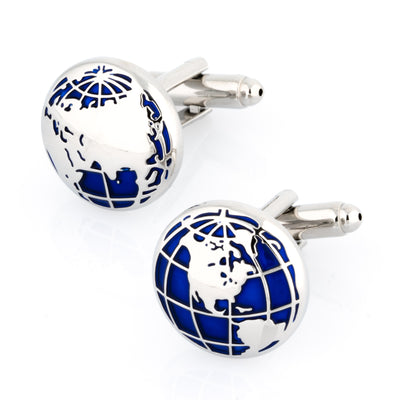 World Map Cufflinks
