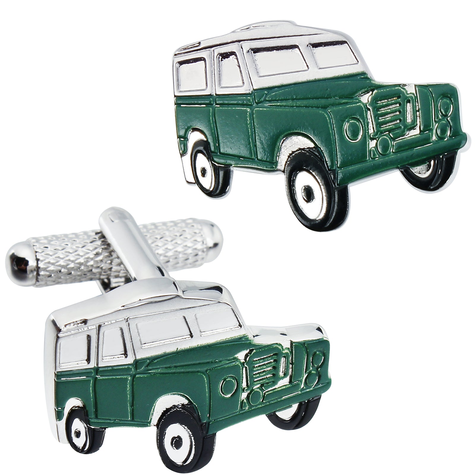 Dark Green Jeep Cufflinks