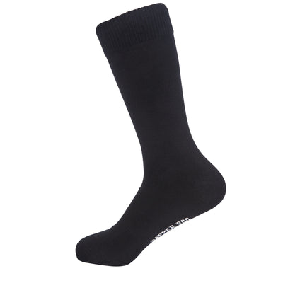 Classic Black Bamboo Socks by Dapper Roo, Dapper Roo, Classic Bamboo Socks, Black, Socks, Bamboo, Elastane, Nylon, Elastic, SK2050, Men's Socks, Socks for Men, Clinks.com