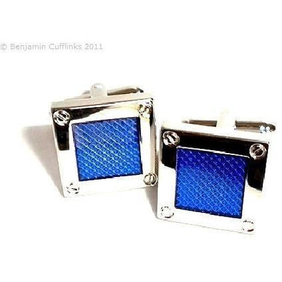 Blue Square Frame Cufflinks
