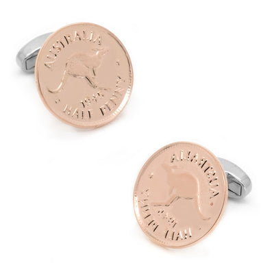 Australian Half Penny Coin Cufflinks, Novelty Cufflinks, CL5603, Mens Cufflinks, Cufflinks, Cuffed, Clinks, Clinks Australia