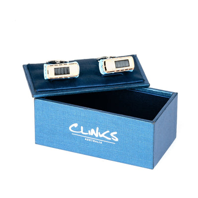 VW Kombi Van Blue Cufflinks