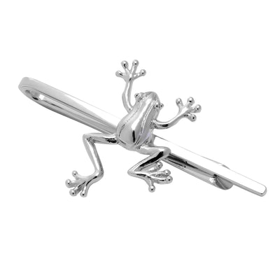 Frog Tie Bar in Silver