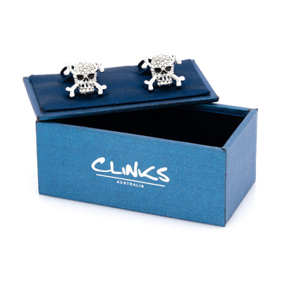 Crystal Skull Cufflinks