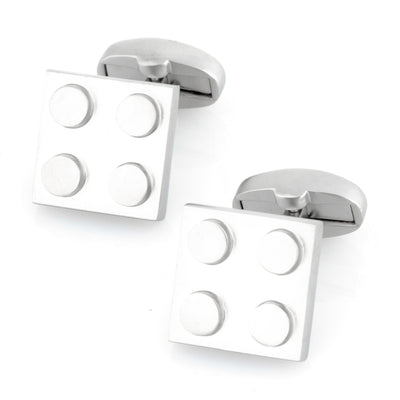 Silver Square Building Block Cufflinks