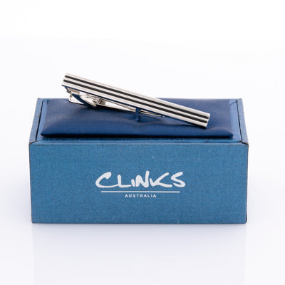 Double Black Lines Tie Clip
