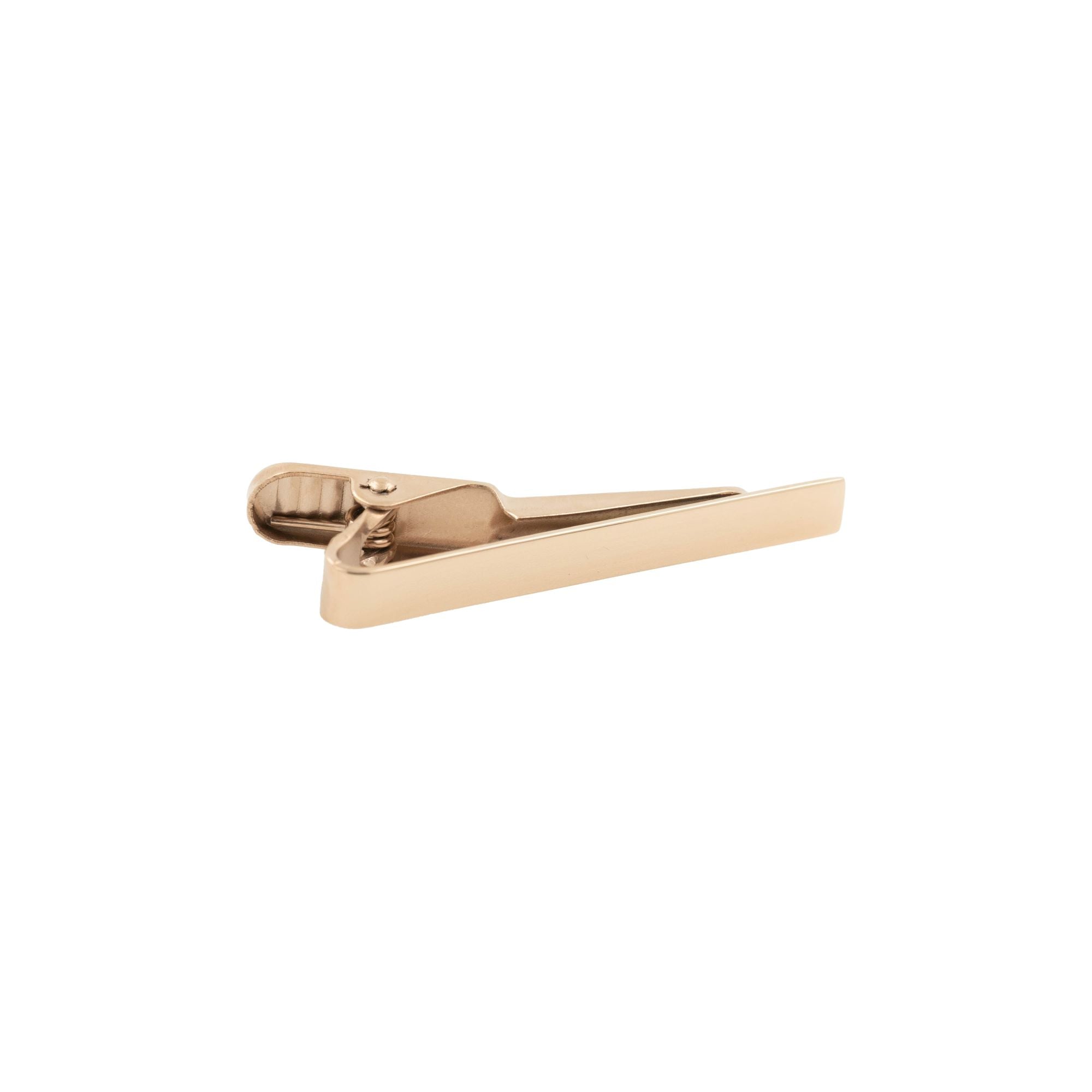Small Shiny Rose Gold Tie Clip 40mm