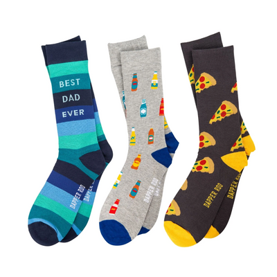 Dad Pizza & Beer Socks Gift Sets