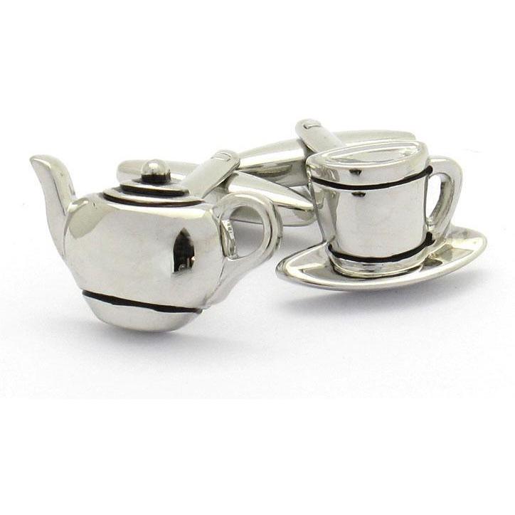 Teapot and Cup Cufflinks