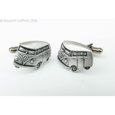 VW Kombi Van Silver Cufflinks