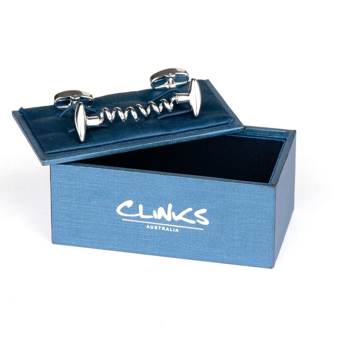 Corkscrew Wine Cufflinks Novelty Cufflinks Clinks Australia 
