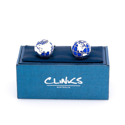 World Map Cufflinks